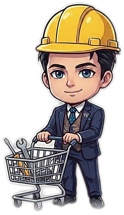 Personaje TecnoVida preparando la Tienda