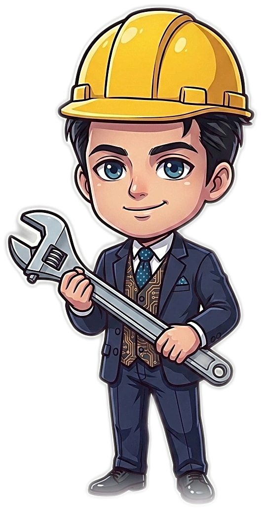 Personaje TecnoVida preparando Servicios