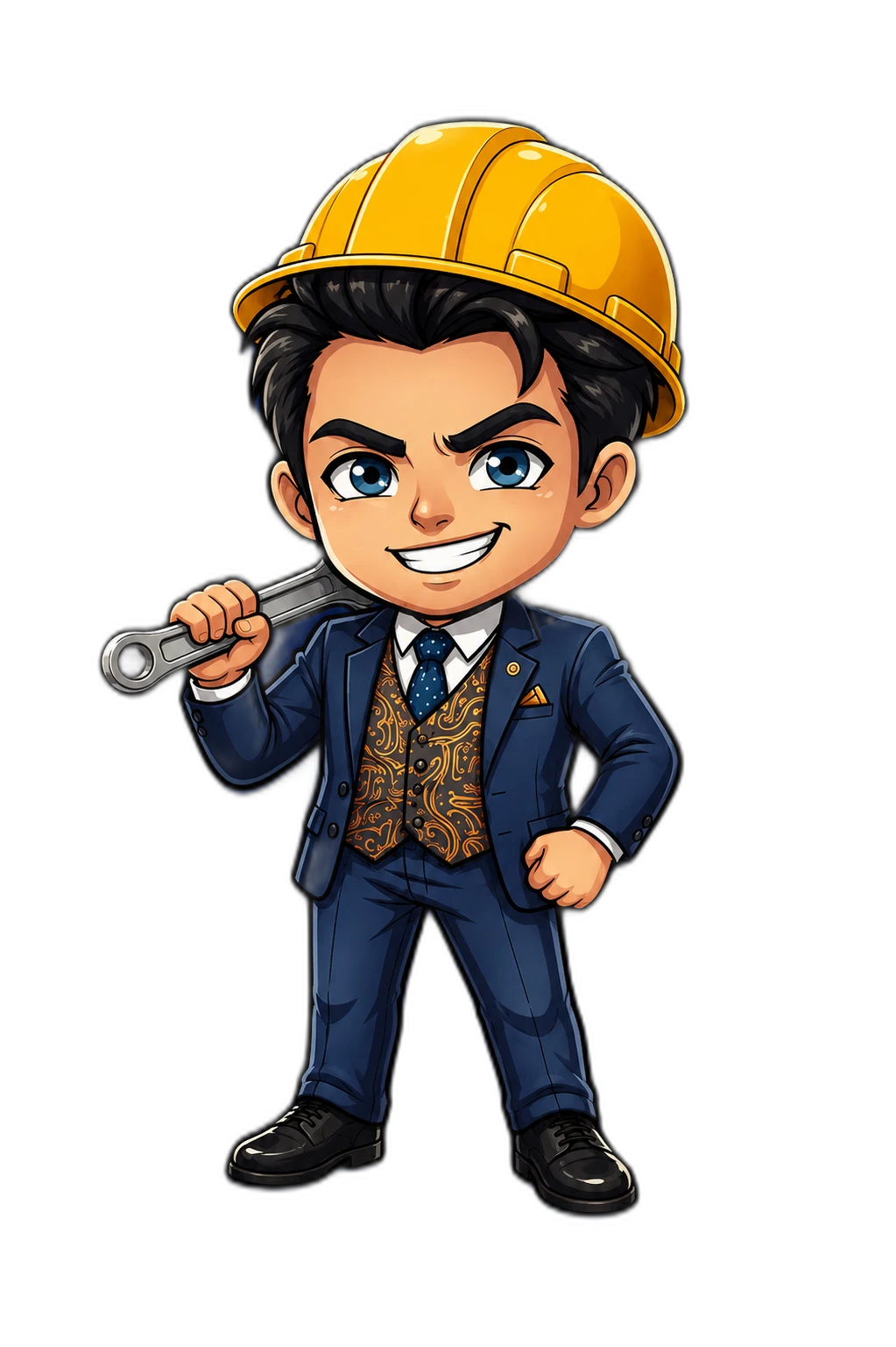 Personaje TecnoVida preparando la Tienda