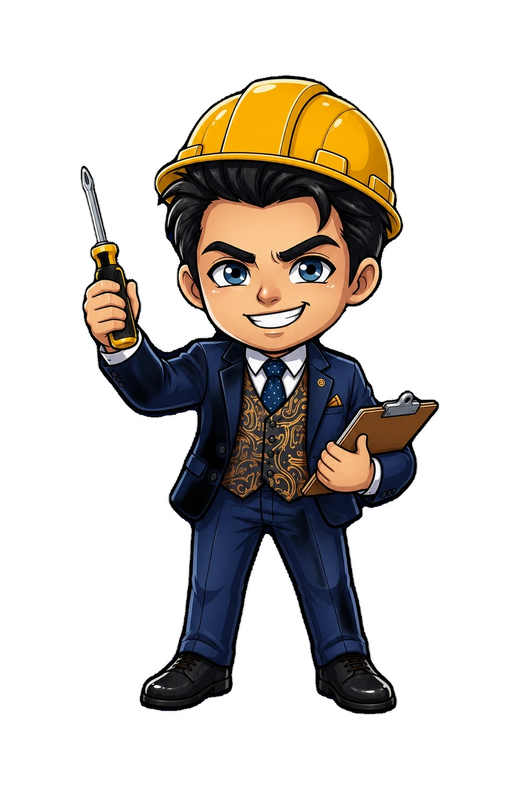 Personaje TecnoVida preparando Servicios