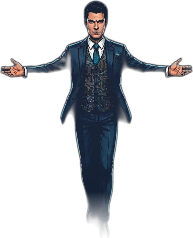 Personaje TecnoVida dándote la bienvenida